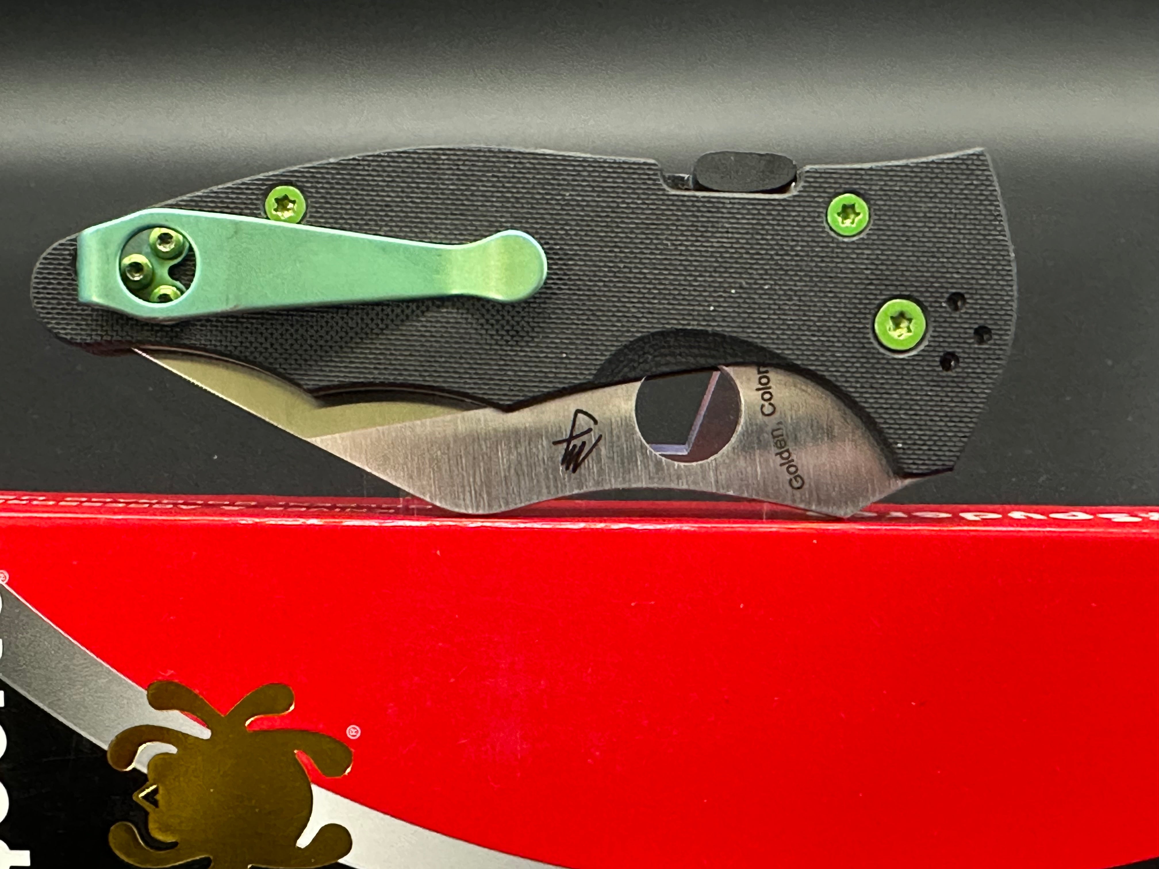 Spyderco Yojimbo 2 Folding Knife - Black G10 Handle, CPM-S30V Steel Blade - EDC, Outdoor, Tactical & Survival Knife for Camping, Hiking & Everyday Carry