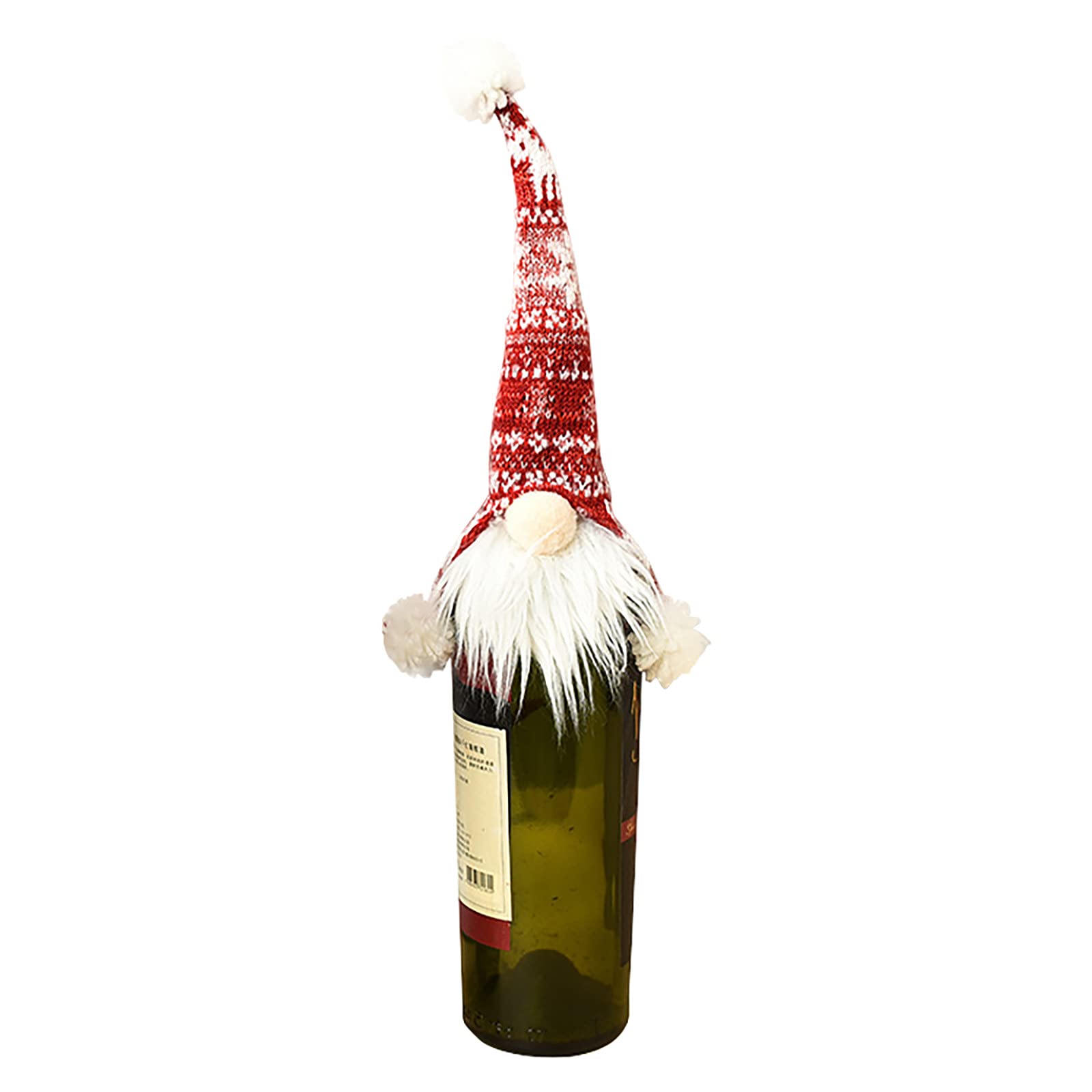 Unique DIY Christmas Decorations for Indoor & Outdoor - Faceless Doll Wine Bottle Holder, Santa Claus Wine Bag - Perfect for Holiday Parties, Home & Office Decor