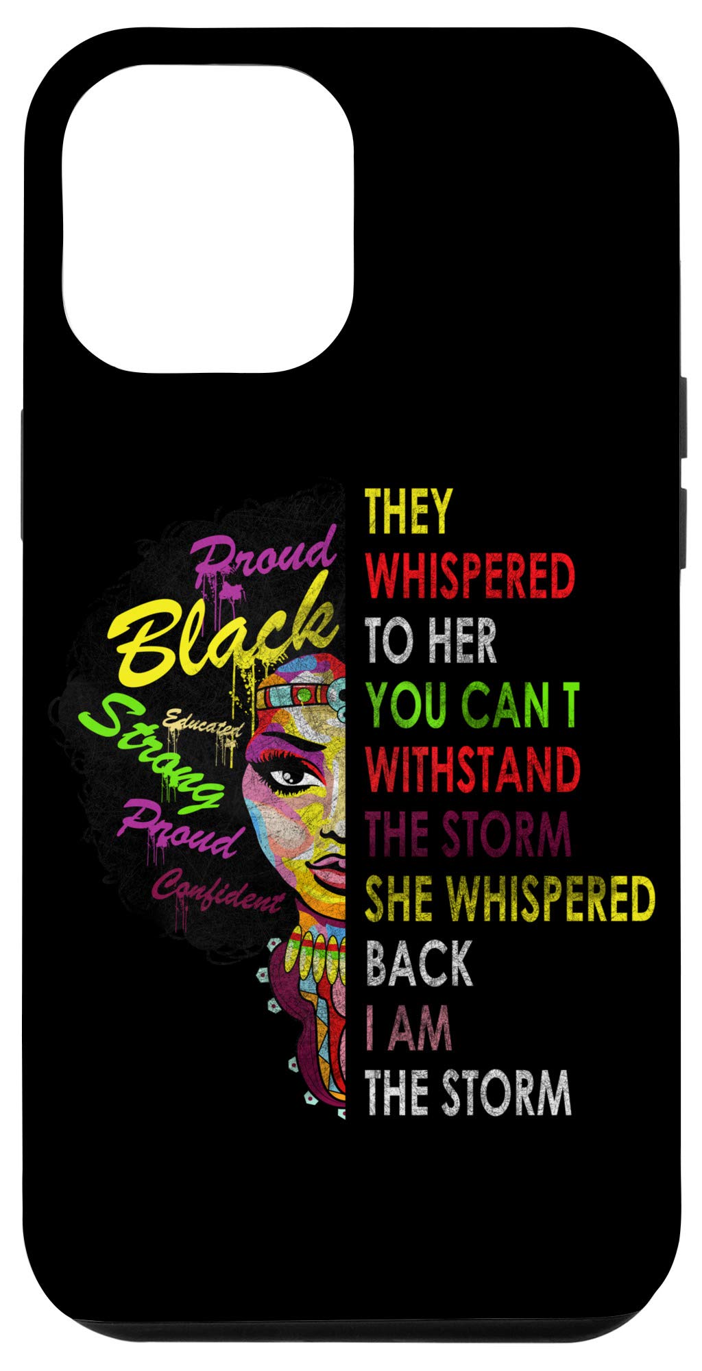 iPhone 12 Pro Max Case - Premium Melanin-Inspired Design for African American Women - Perfect for Everyday Protection & Style at Work, School or Social Events
