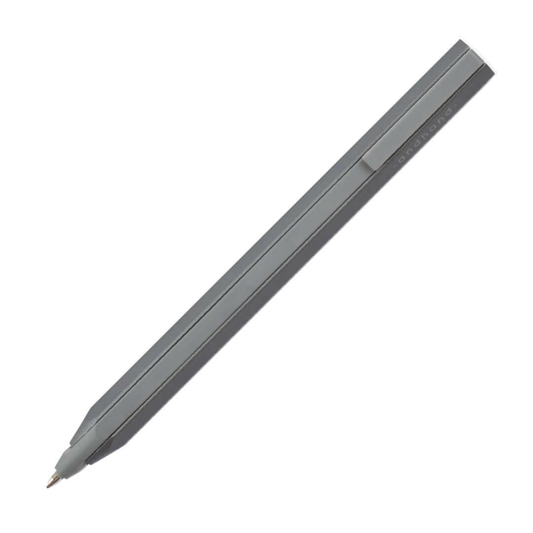 Andhand Core Retractable Ballpoint Pen - Slate Grey - Smooth Writing for Office, School & Everyday Use
