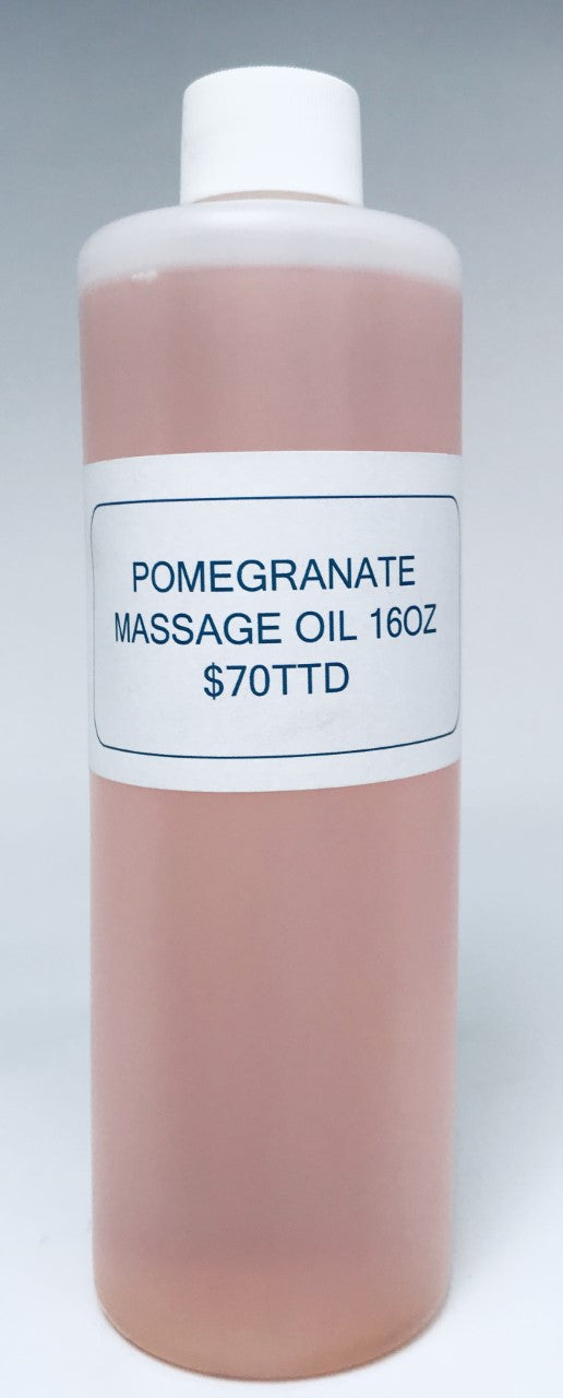 BE Massage Oil - Pomegranate Scented 16oz for Relaxation & Aromatherapy | Perfect for Couples Massage, Spa Nights & Self-Care Routines
