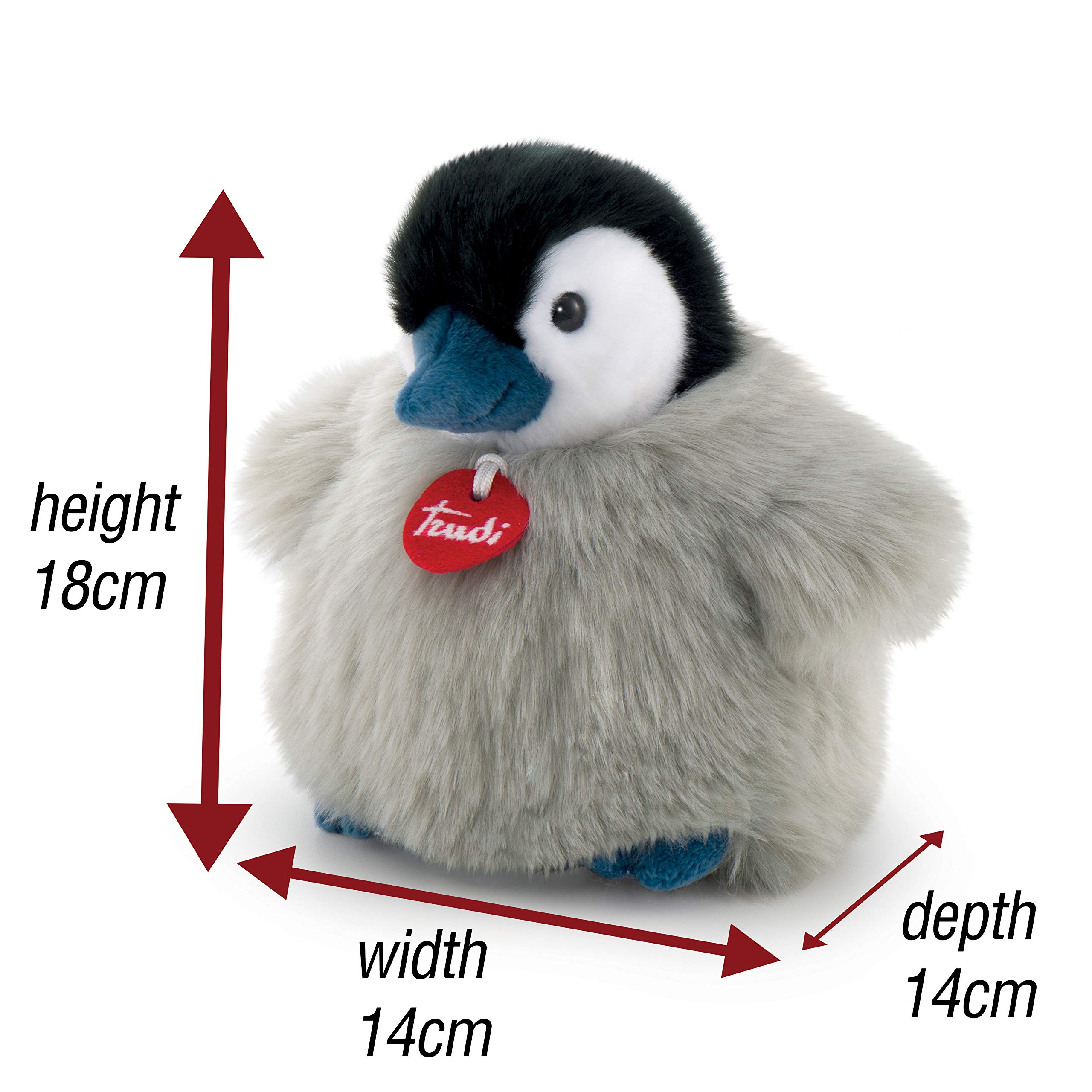 Trudi Fluffies - Soft & Cuddly Plush Penguin Stuffed Animal Toy | Perfect Christmas, Baby Shower, Birthday & Christening Gift for Boys & Girls | Newborn Safe Plushie | Great for Nursery Decor, Snuggling & Comfort