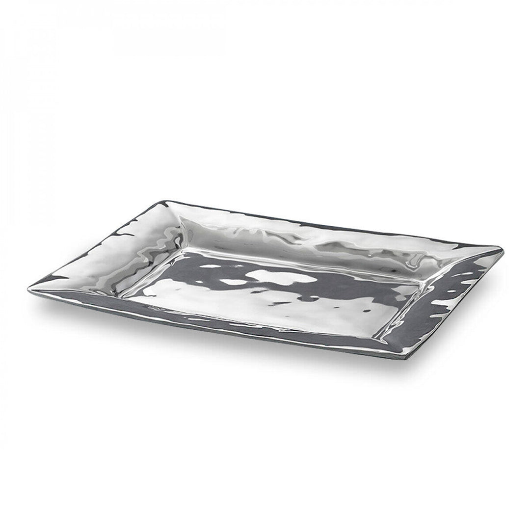 Beatriz Ball SOHO Rectangular Medium Serving Platter - Elegant Entertaining & Dinner Party Tray for Appetizers, Cheese, and Charcuterie