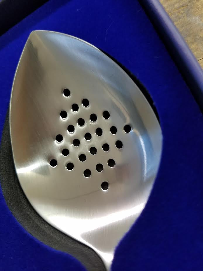 Premium Perforated Chef Spoon - Stainless Steel Slotted Cooking Spoon for Stirring, Draining & Serving - Ideal for Pasta, Soup, Vegetables & More - Perfect for Home Kitchens & Professional Use
