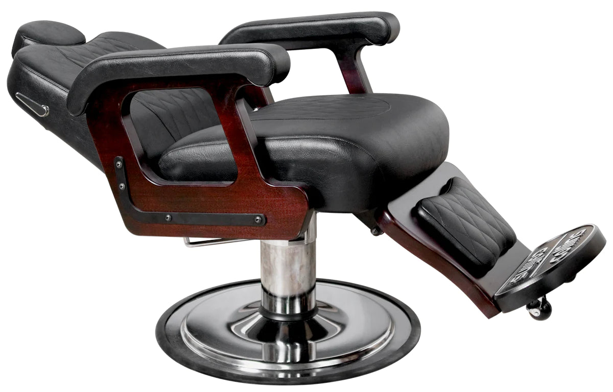 Premium Barber Chair for Professional Salons & Home Use - Heavy Duty Hydraulic Styling Chair with Adjustable Height & Reclining Back - Perfect for Barbershops, Hair Salons & Personal Grooming Stations