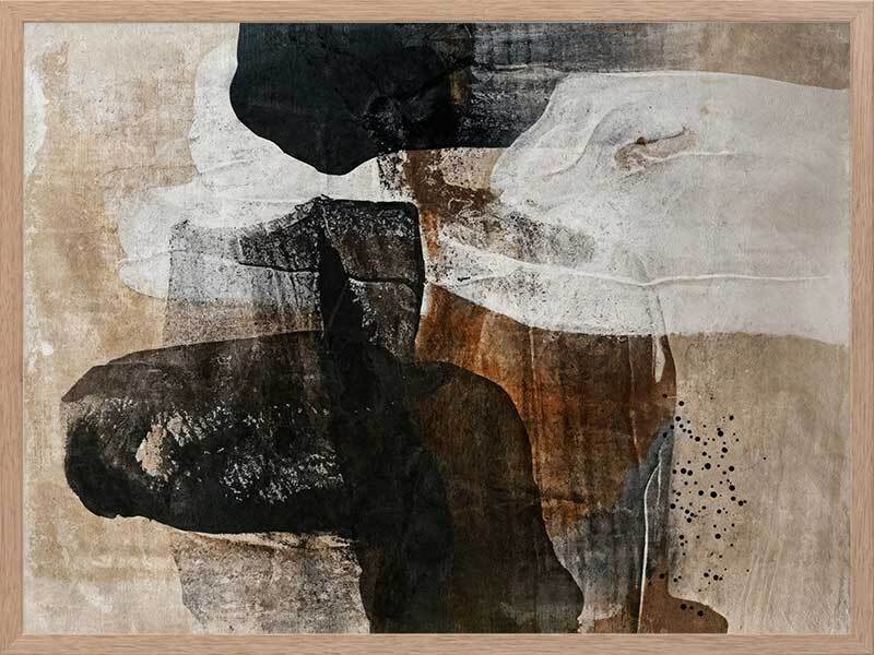 Earthen Hues II Framed Art Print - Nature Inspired Wall Decor for Living Room, Bedroom & Office - Ready to Hang Canvas Painting