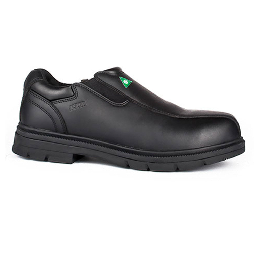 Acton Roosevelt Men's Slip-On Vegan Steel Toe Work Shoes - Comfortable & Durable Safety Footwear for Construction, Warehouse & Industrial Work