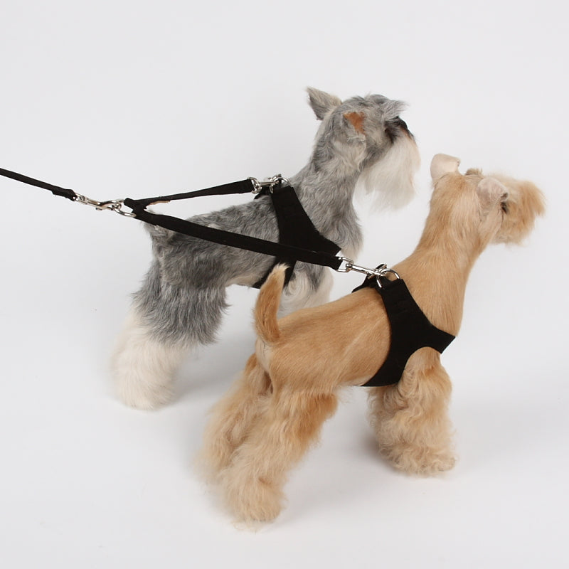 Dual Dog Leash Coupler for Walking 2 Dogs - Heavy Duty Pet Leash Connector for Small & Large Dogs - Perfect for Hiking, Running & Outdoor Adventures