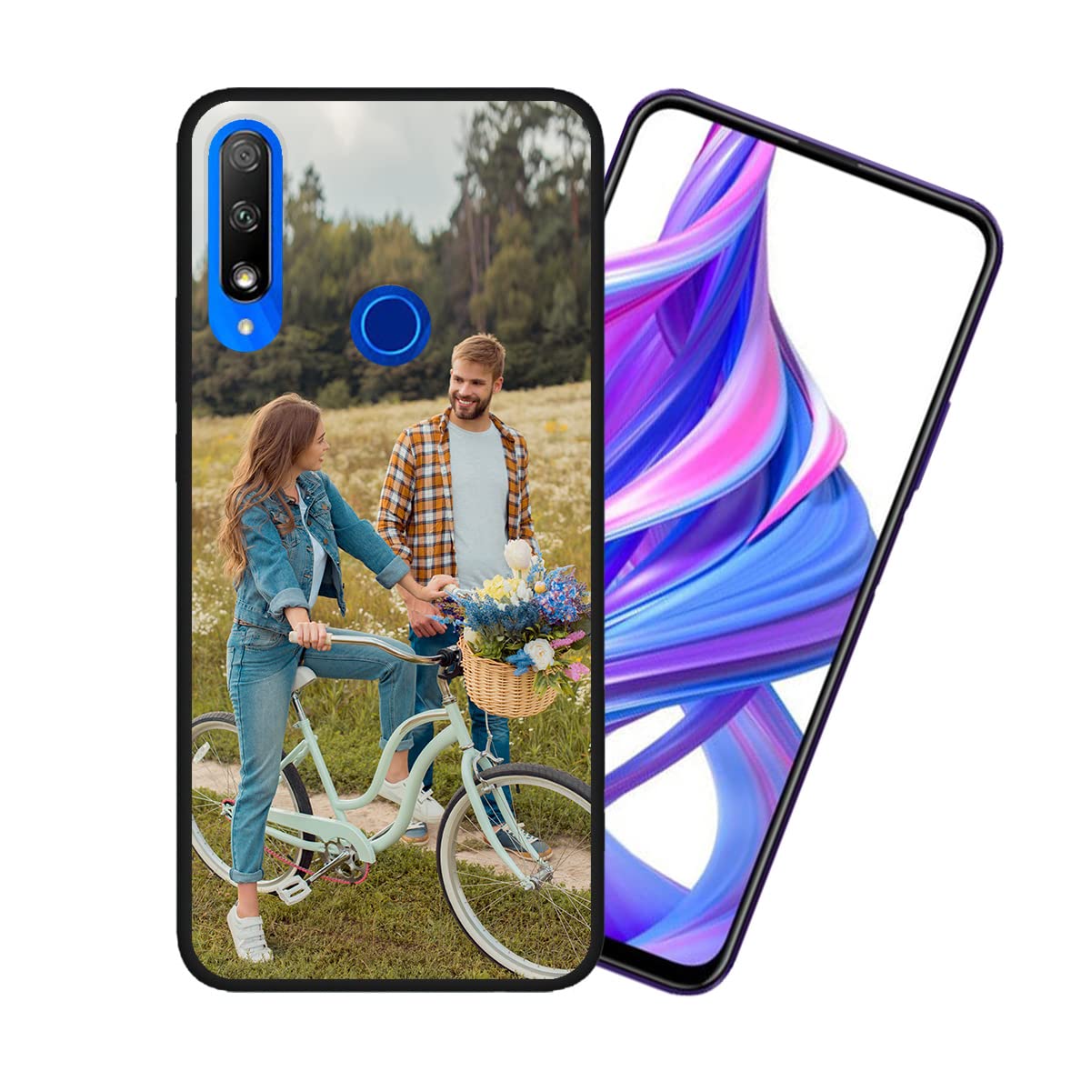 Custom Huawei Honor 9X Phone Case with Personalized Picture - Shockproof Silicone Protective Cover in Black | Soft Candy Design for Christmas & Birthday Gifts | Perfect for Daily Use, Travel & Special Occasions