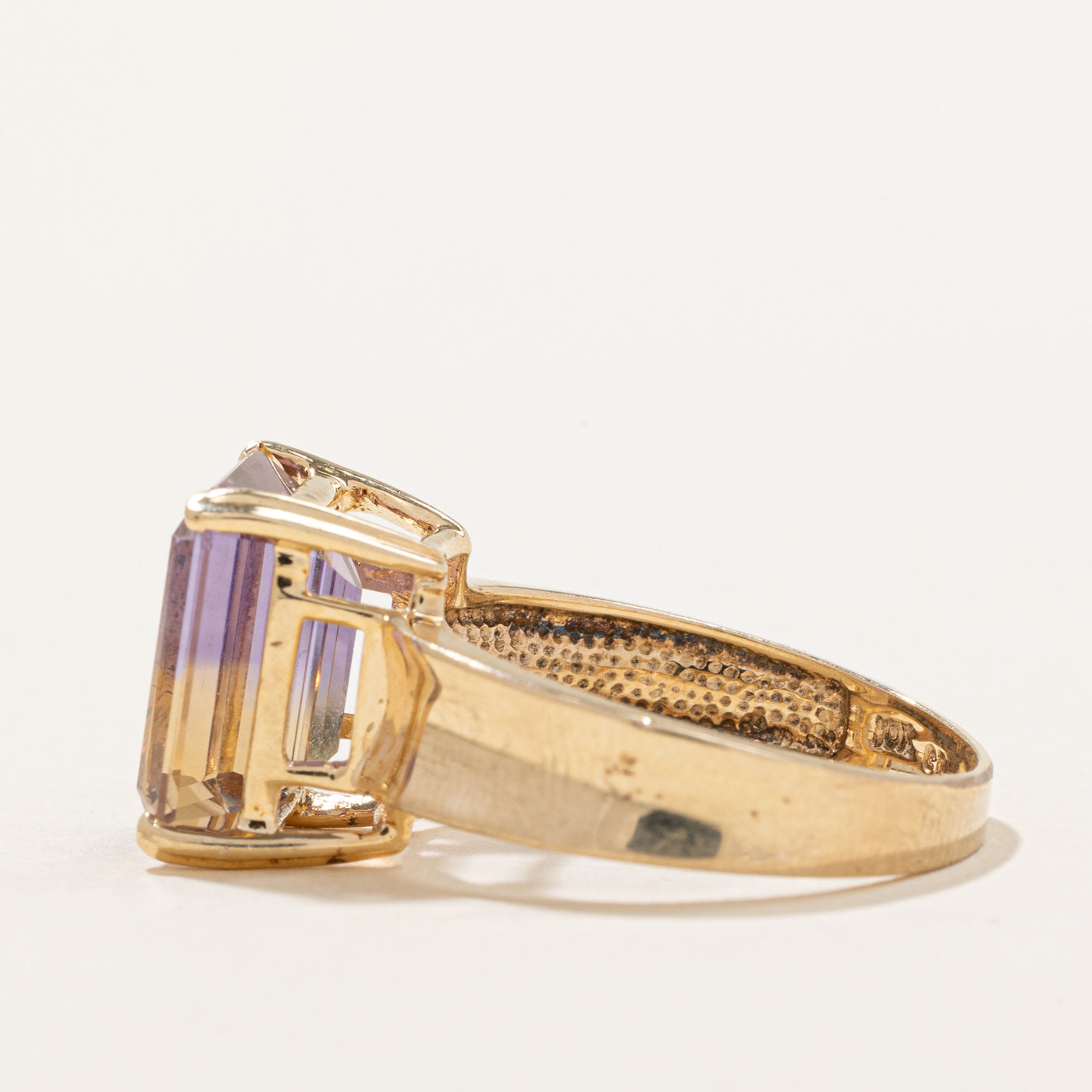 5.50ct Ametrine Cocktail Ring - Size 7.75 | Elegant Purple & Yellow Gemstone Jewelry for Women | Perfect for Evening Parties, Weddings & Special Occasions