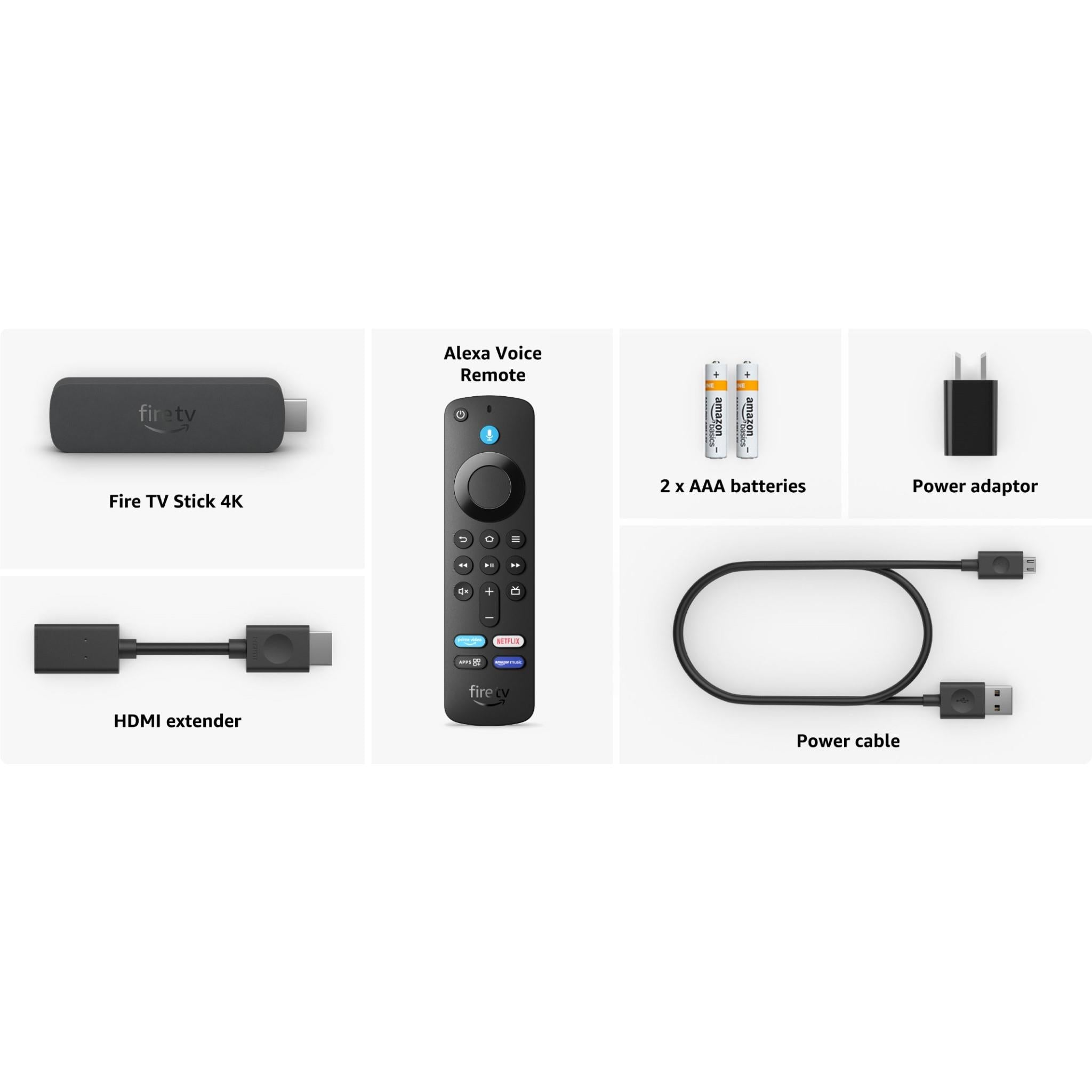 Amazon Fire TV Stick 4K Streaming Device (2024 Latest Model) - Watch Movies, Live TV & Sports in Ultra HD | Works with Alexa Voice Remote