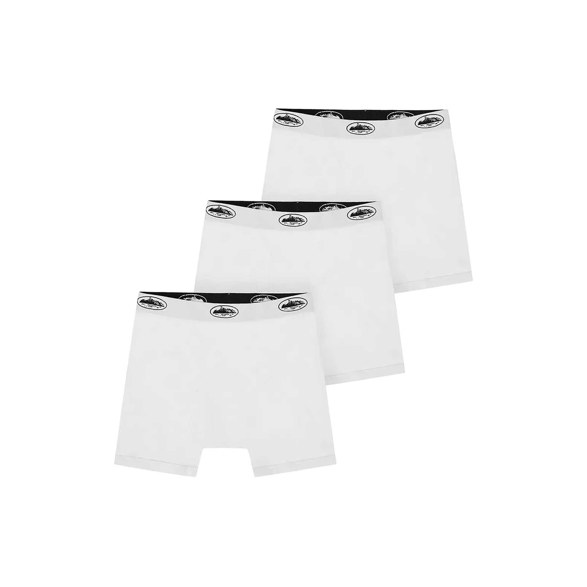 Corteiz Alcatraz Boxers 3 Pack - Premium Cotton Men's Underwear in White (2024) | Soft & Breathable for Daily Wear, Gym & Travel