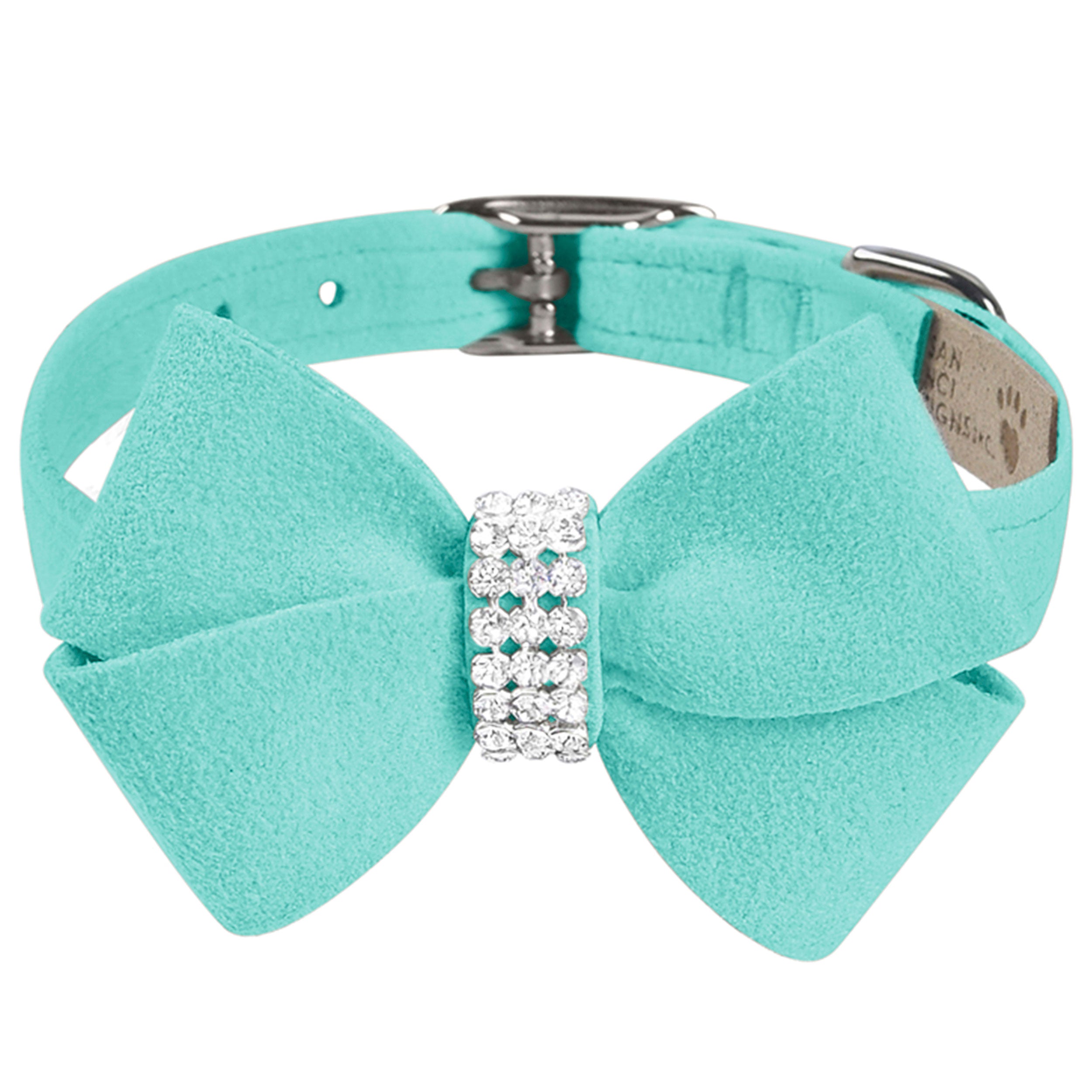 Elegant Nouveau Bow Dog Collar - Adjustable Pet Collar with Bow Tie for Small Medium Dogs - Perfect for Daily Walks, Grooming, and Special Occasions