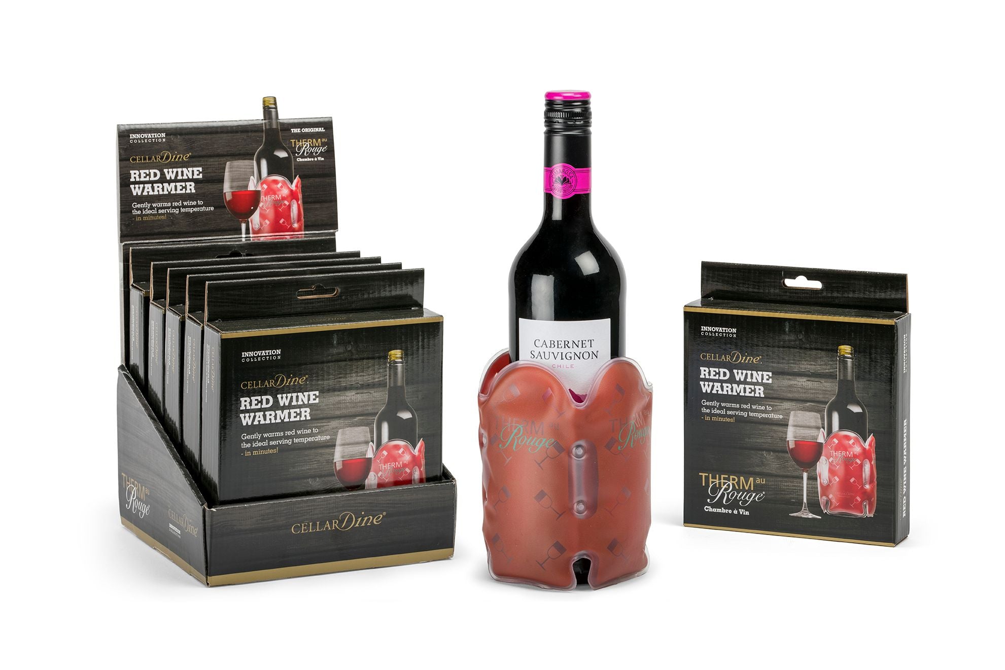 Therm au Rouge Wine Warmer - Best Electric Wine Bottle Warmer Gift for 2024 | Perfect for Christmas, Anniversary & Housewarming Presents | Ideal for Home Entertaining & Wine Tasting Parties