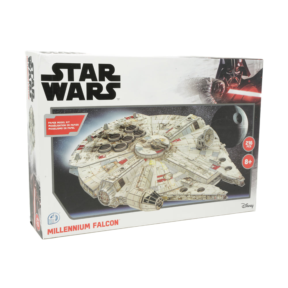 Star Wars Millennium Falcon 1:72 Scale 4D Cityscape Paper Model Kit - Perfect for DIY Projects, Collectors & Home Decor