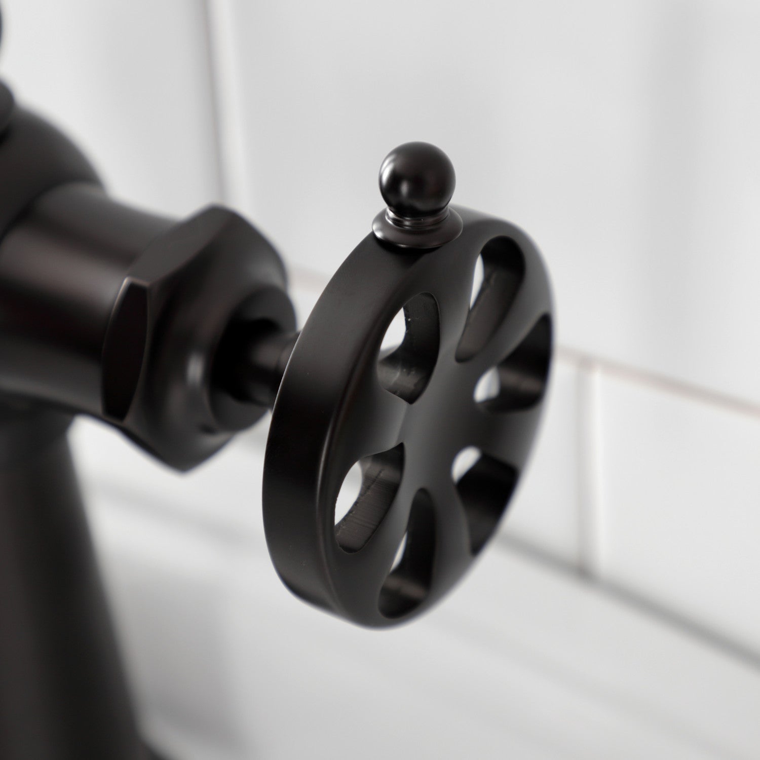 Belknap KSD3545RX Single Handle 1-Hole Bathroom Sink Faucet with Deck Plate & Push Pop-Up Drain - Oil Rubbed Bronze Finish for Modern Bathroom Vanity & Powder Room Upgrade