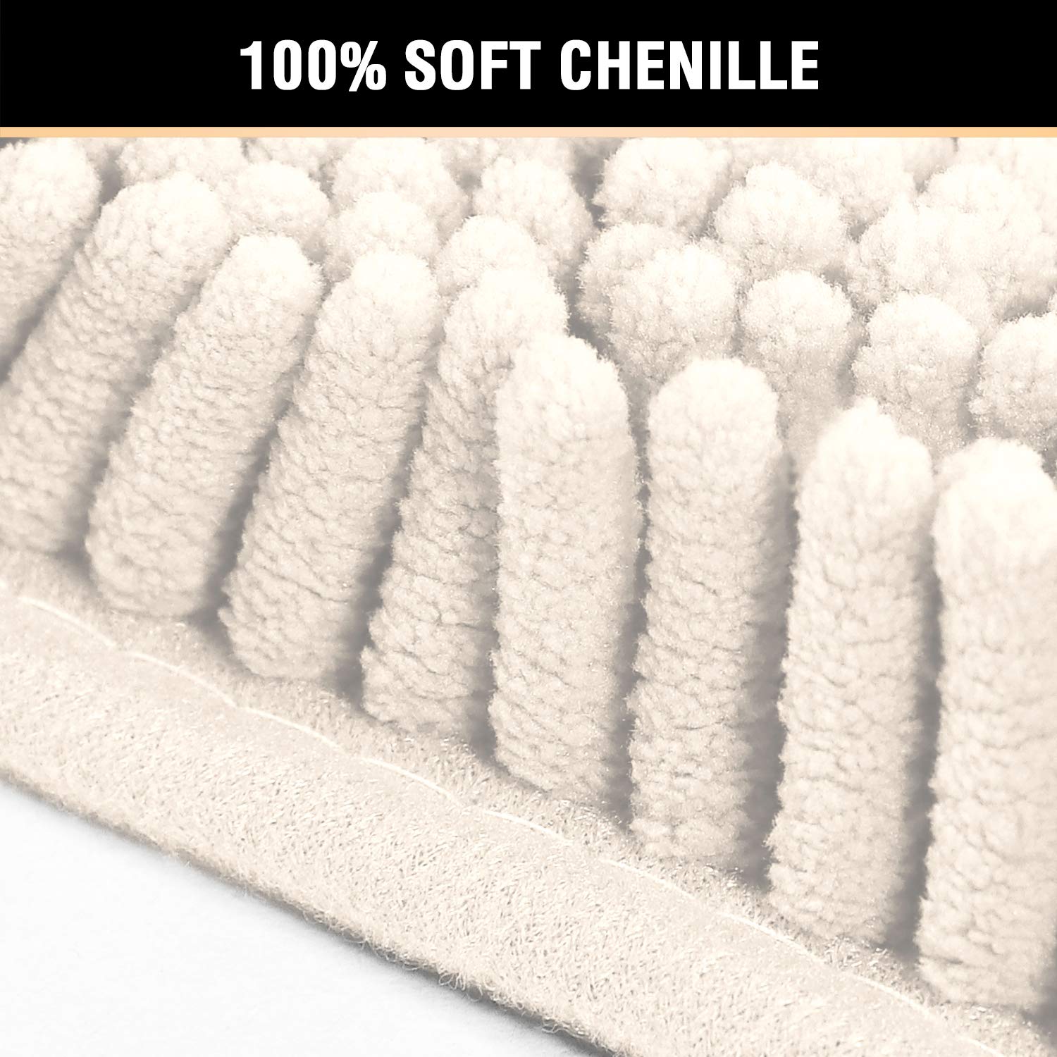H.VERSAILTEX Non-Slip Chenille Bath Mat 17