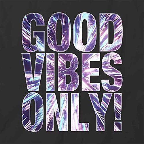 Good Vibes Only Graphic T-Shirt - Black Printed Cotton Tee for Men & Women | Casual Wear, Street Style, Music Festivals