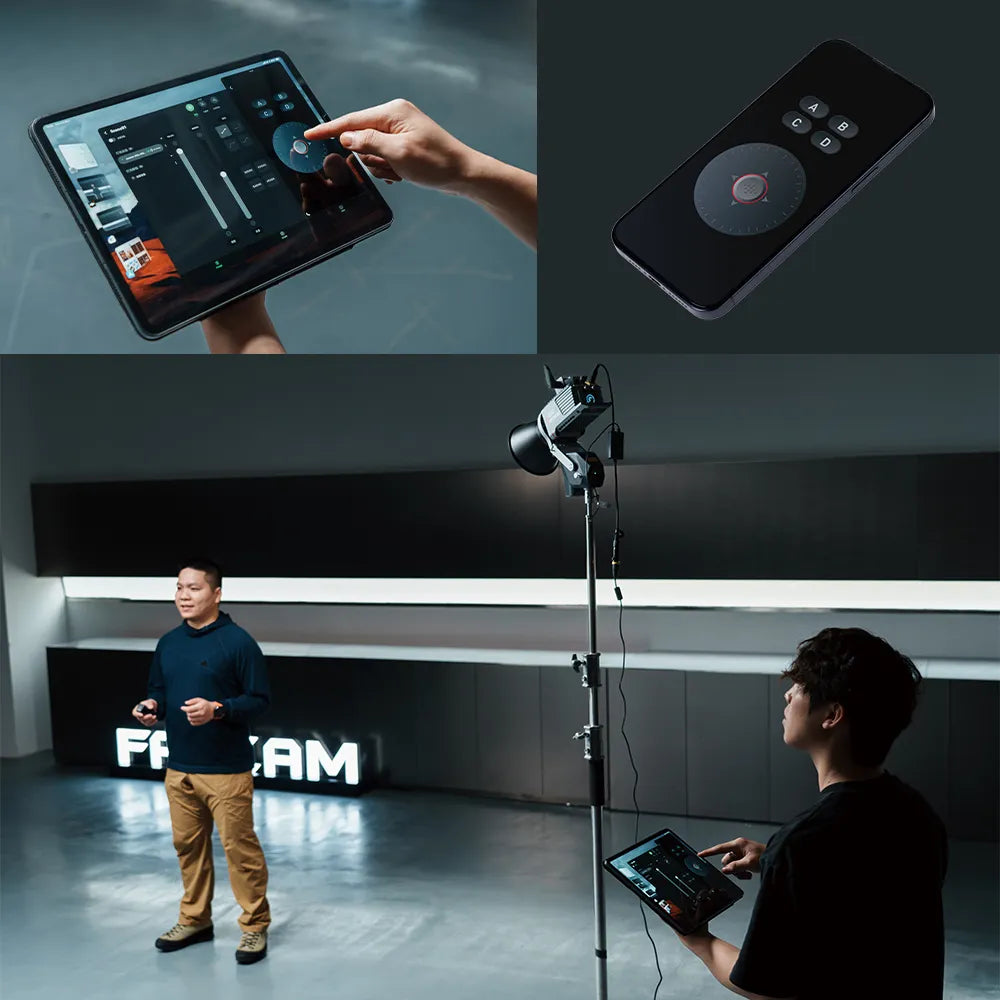 Ulanzi FALCAM Move LightGo Remote Control LED Lighting System with Bowens Mount - Portable Studio Light for Photography & Video Shooting - Perfect for YouTube, TikTok & Live Streaming