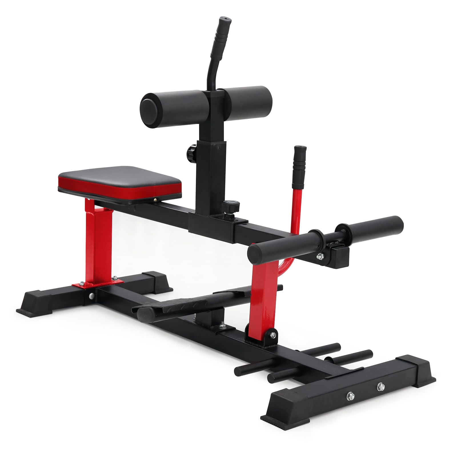 GMWD Adjustable Seated Calf Raise Machine with Resistance Band Pegs - Leg Workout Equipment for Home Gym | Strength Training & Muscle Building for Athletes