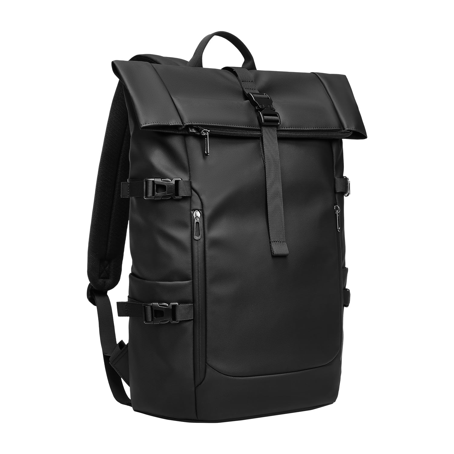 Expandable Roll Top Laptop Backpack for Men & Women - Water-Resistant 15.6 Inch Computer Backpack with Large 26-33L Capacity, Adjustable Commuter Rucksack for Work, Business & College - Perfect for Daily Commute, Office Use & Campus Life