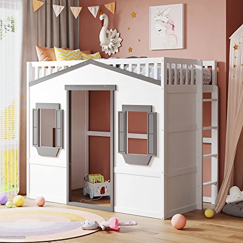 White+grey Frame-house Shape