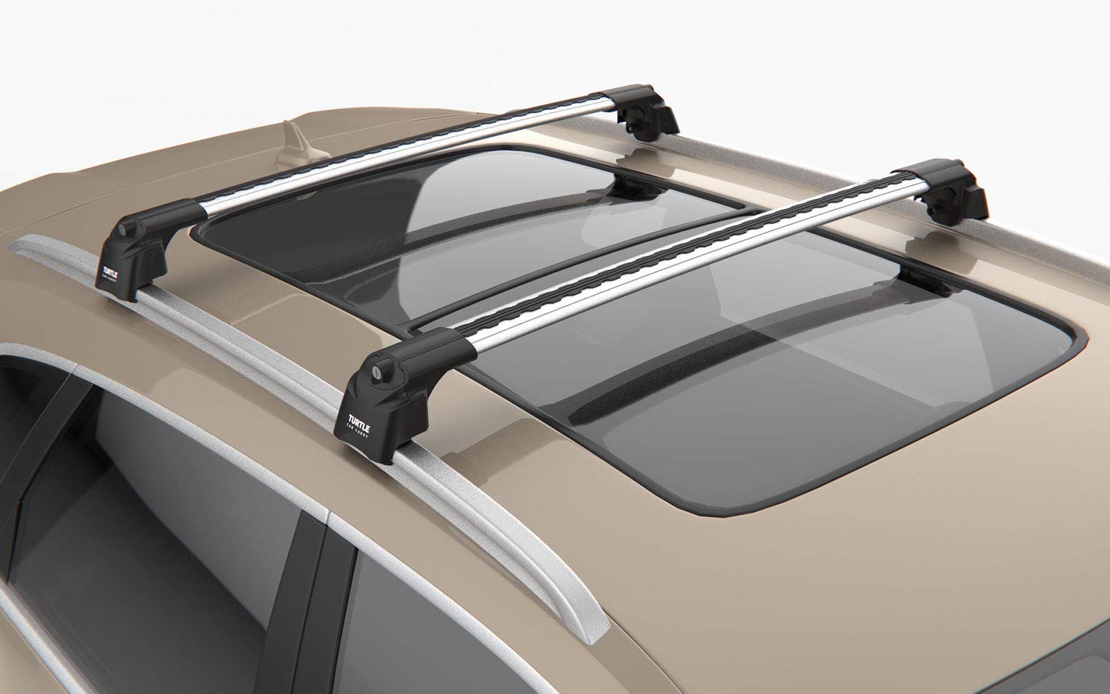 Aluminum Roof Racks Cross Bars for Mercedes GLC SUV - Silver Cargo Carrier & Bike Rack Compatible with Flush Roof Rails | Perfect for Road Trips, Camping & Outdoor Adventures