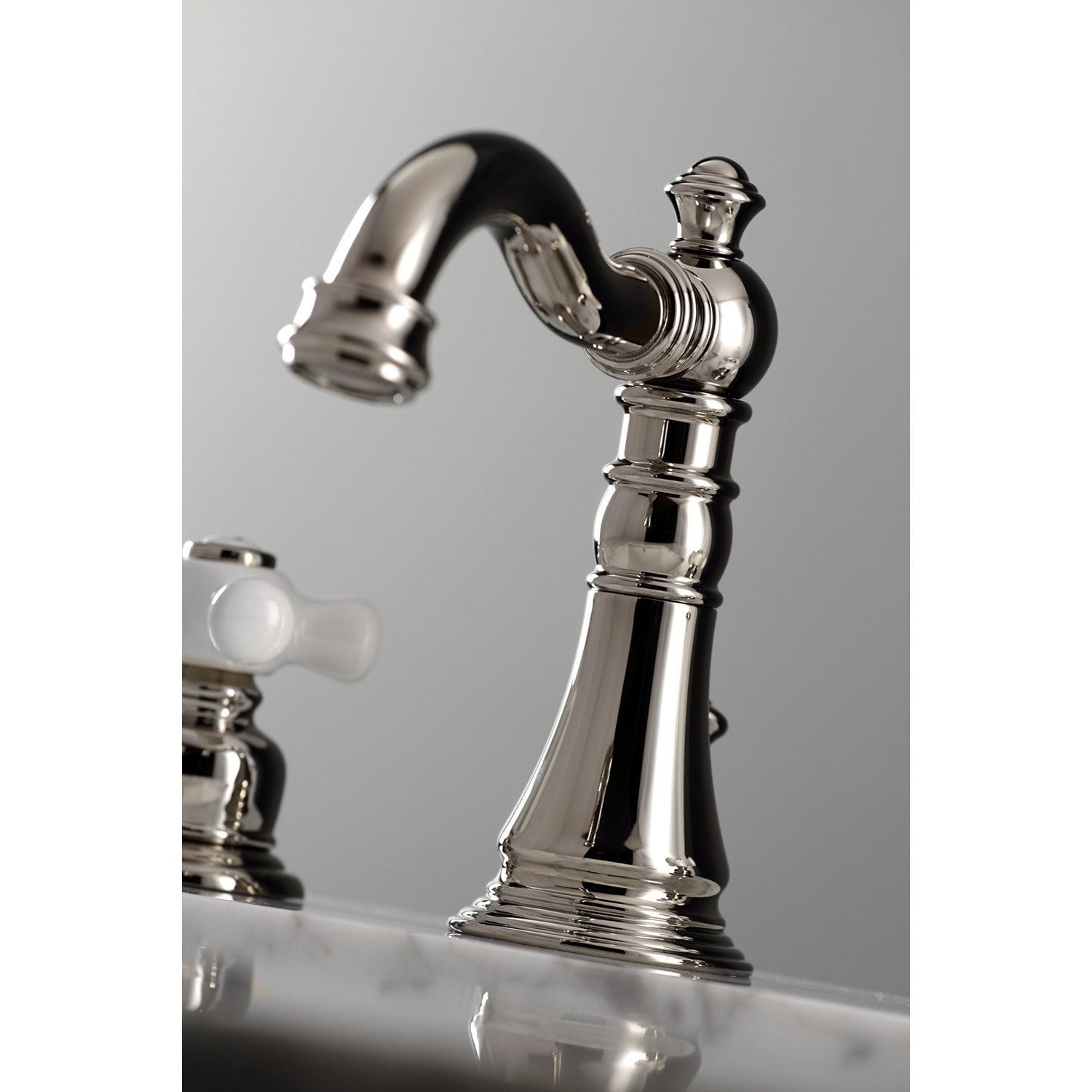 American Classic FSC1979PX 3-Hole Widespread Bathroom Faucet with Brass Pop-Up Drain - Two Handle Deck Mount in Polished Nickel - Perfect for Modern Bathroom Vanities and Sink Upgrades