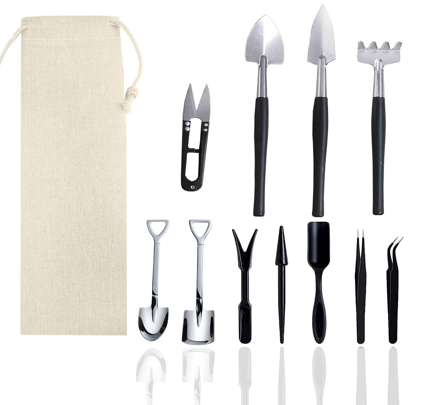 12 Pcs Succulent Tools Set - Mini Transplanting & Gardening Kit for Indoor Plants, Cactus Care, Flower Pot Maintenance - Perfect for Home Gardeners & DIY Plant Lovers