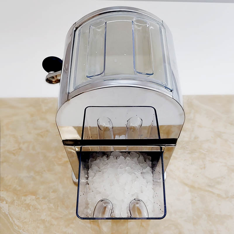 BarConic® Stainless Steel Ice Crusher - Manual Ice Shaver for Cocktails, Smoothies & Margaritas - Perfect for Home Bars, Parties & Outdoor Events