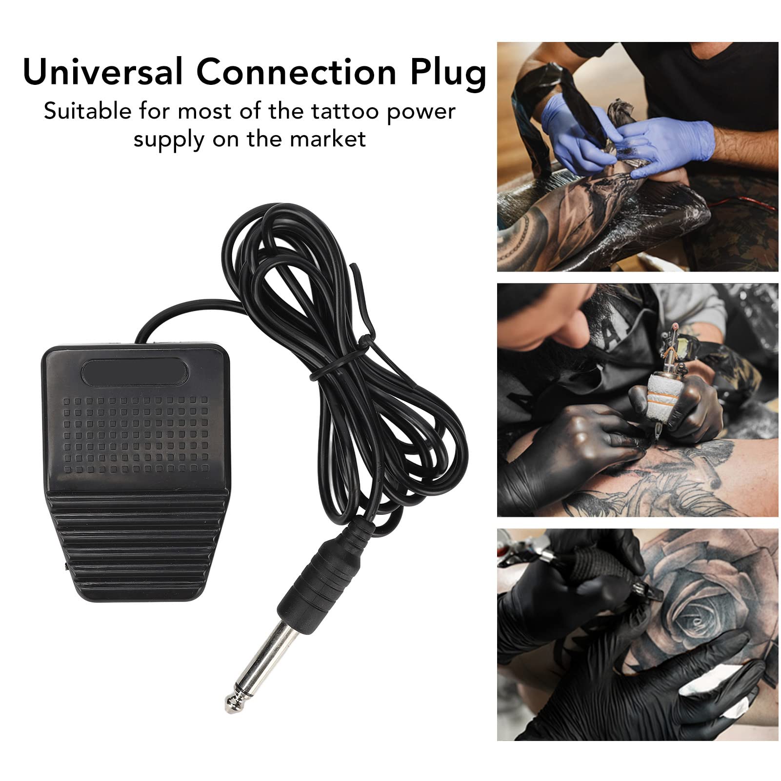 Ubersweet® Tattoo Foot Pedal Switch - Foot Operated Power Controller for Tattoo Machines | Professional Tattoo Supplies for Artists & Studios | Perfect for Precise Tattooing & Power Control