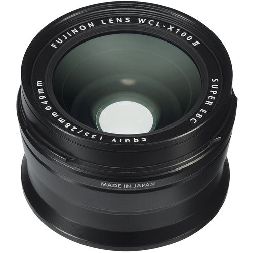 FUJIFILM X100VI Digital Camera Black with Wide-Angle Conversion Lens - Perfect for Street Photography, Travel & Vlogging