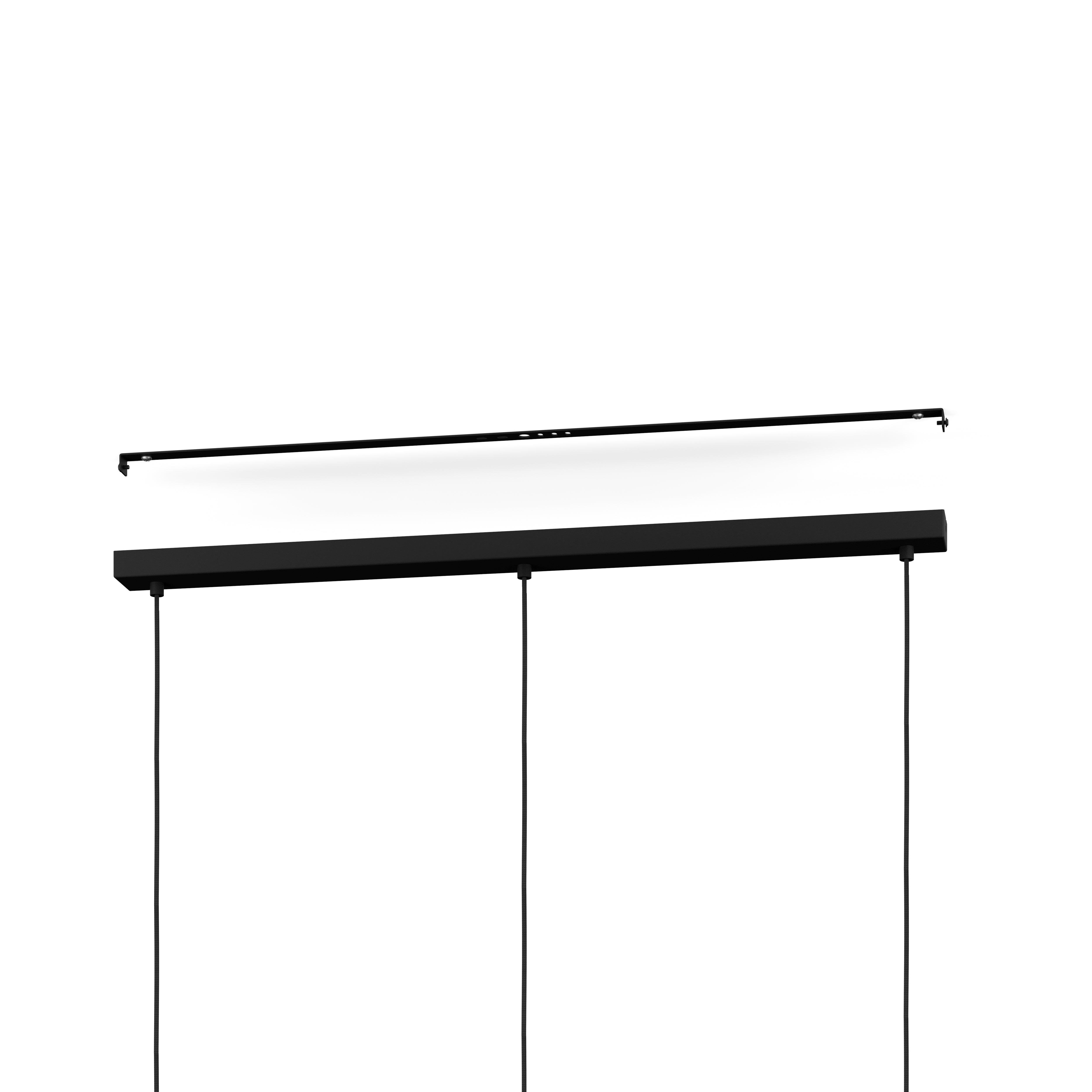 Eglo Bajazzara 3-Light Modern Wood Ceiling Pendant Lamp - Grey Wooden Segments Design for Dining Room, Kitchen Island or Living Room Lighting