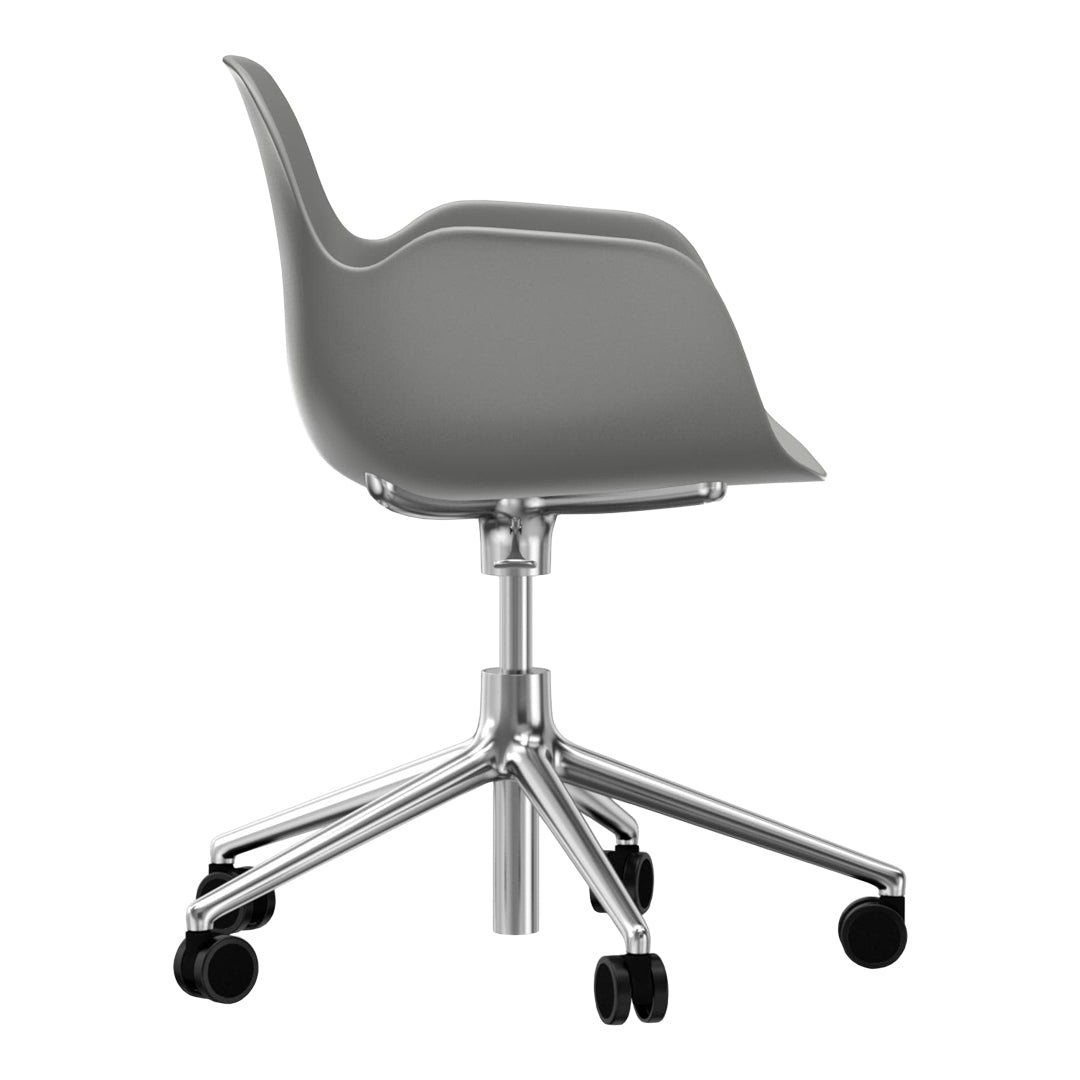 Modern Form Armchair with 5W Swivel Base & Gas Lift Mechanism - Ergonomic Office Chair for Home & Workspace Comfort