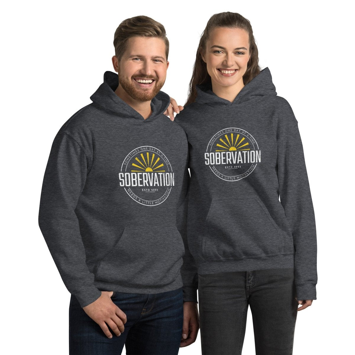 Sobervation Logo Hoodie - Stylish Unisex Pullover Sweatshirt for Men & Women | Perfect for Casual Wear, Gym, and Outdoor Activities