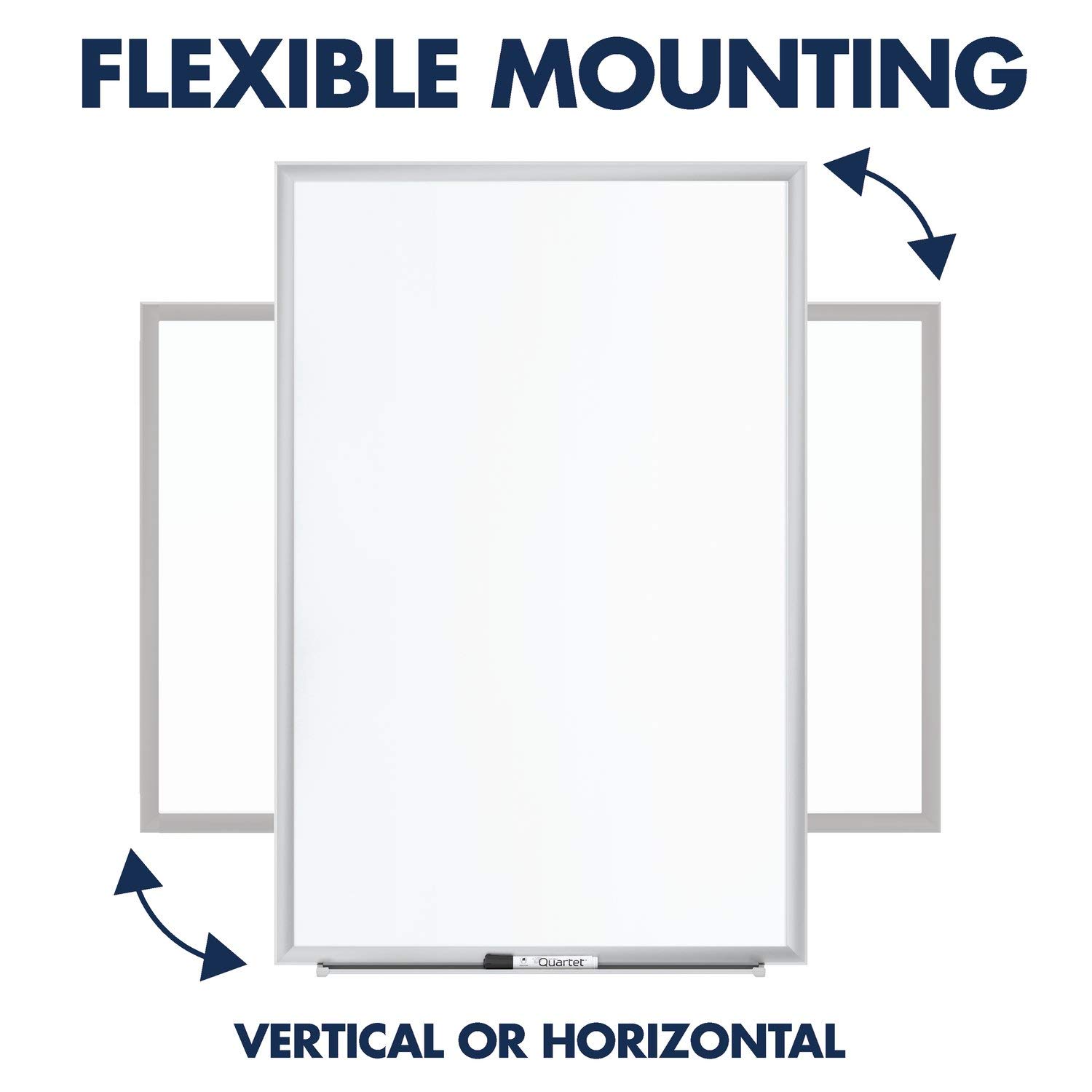 Quartet Magnetic Dry Erase Whiteboard 3' x 2' - Nano-Clean Stain-Resistant Surface with Silver Aluminum Frame (SM533) - Perfect for Office, Classroom & Home Use