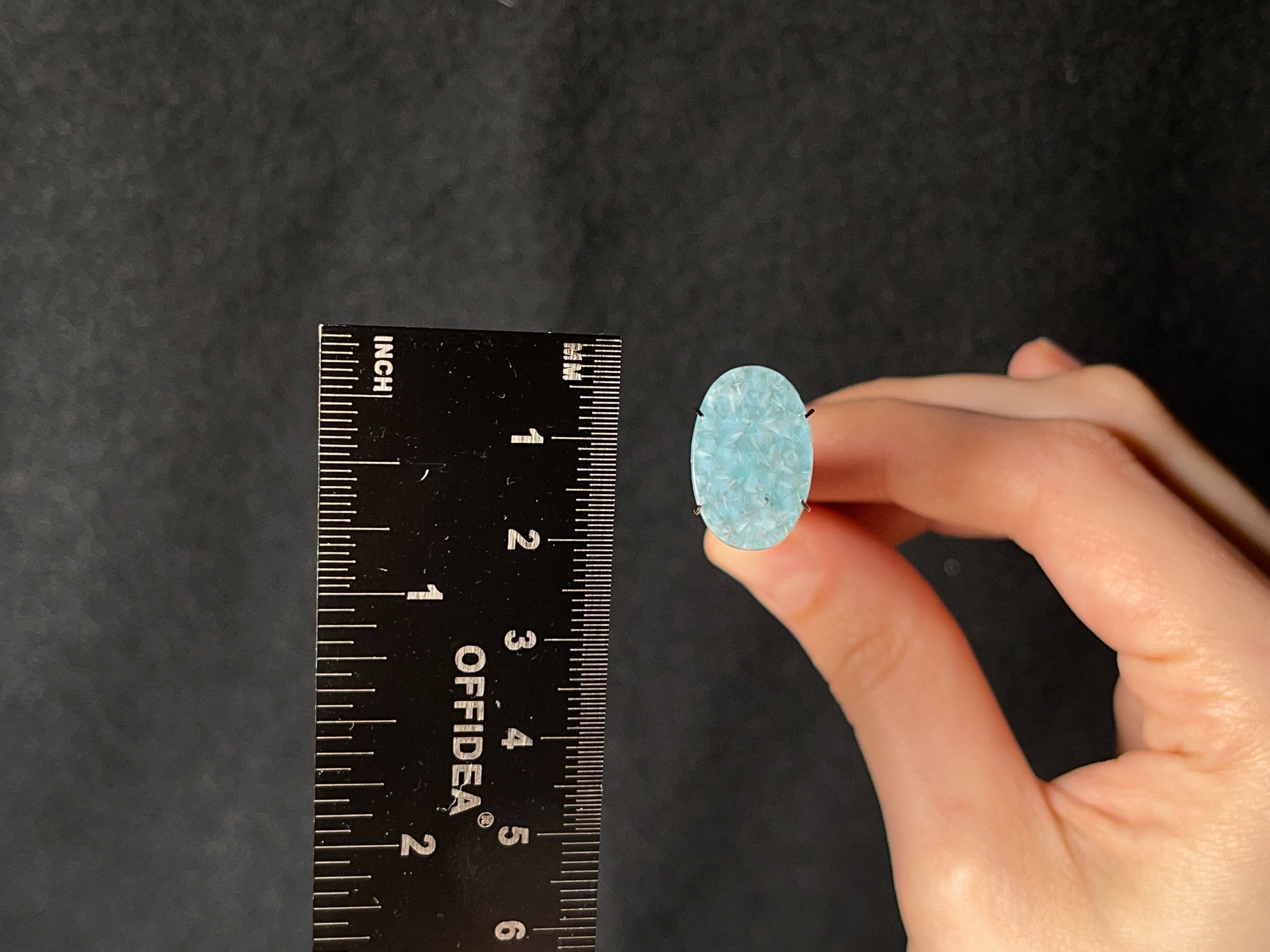 GILALITE Cabochon | Medusa Paraiba Quartz Solid Blue Oval Gemstone for Jewelry Making (44038) - Perfect for Rings, Pendants & DIY Craft Projects