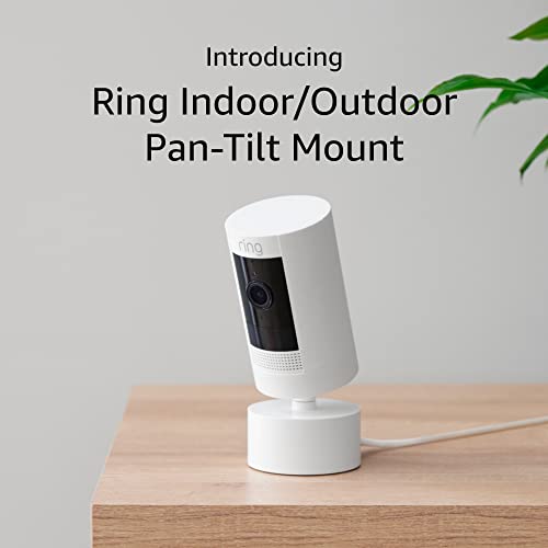 Ring Stick Up Cam Plug-in Security Camera with Pan-Tilt Motion Tracking - Black (Includes Power Adapter & HD Camera) - Indoor/Outdoor Home Surveillance & Baby Monitor
