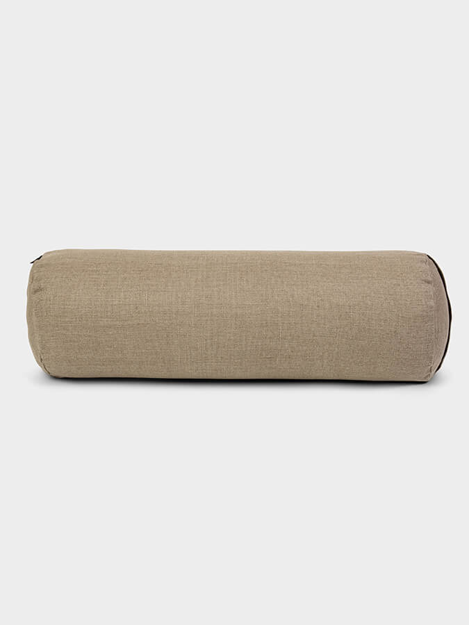 Organic Buckwheat Hemp Meditation Bolster Cushion for Yoga Studio - Premium Support Pillow for Yoga, Meditation & Zen Relaxation at Home or Studio