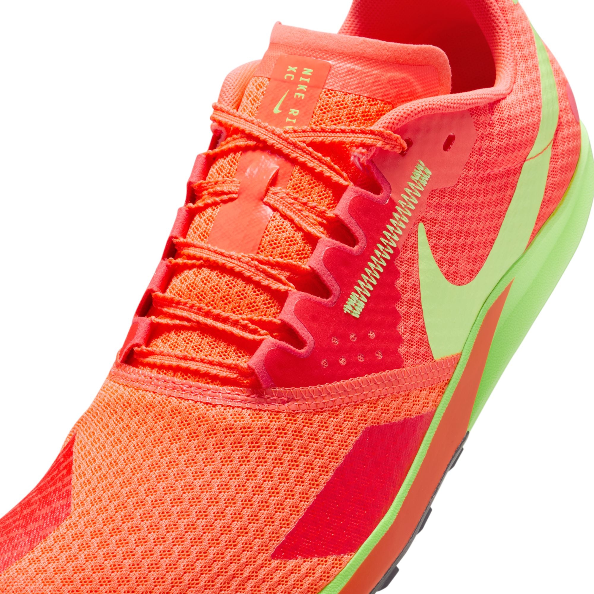 Nike Unisex Zoom Rival XC 6 Running Shoes - 800 Hyper Orange/Lime Blast/Bright Crimson - Lightweight Cross Country Track & Trail Running Sneakers for Men and Women