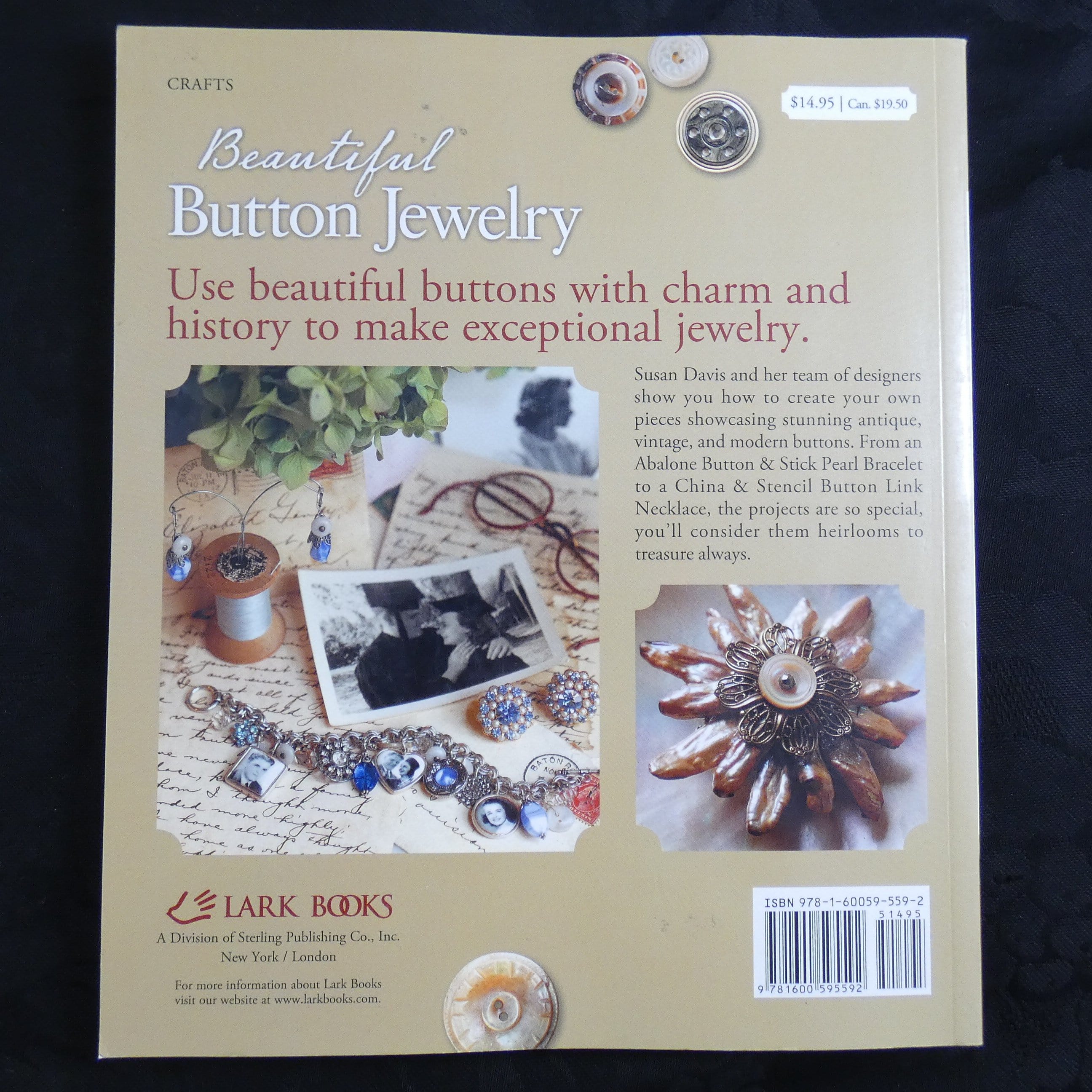 Elegant Button Jewelry by Susan Davis - Handmade Fashion Accessories for Women, Perfect for Parties, Weddings & Everyday Wear