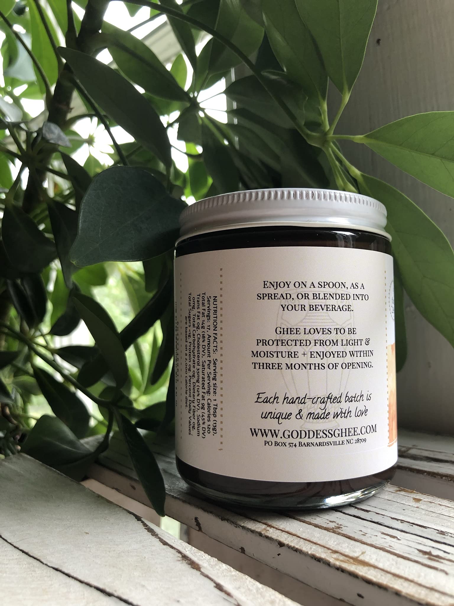 Organic Goddess Ghee Cacao Ritual Blend - Grass-Fed High Vitamin Butter Oil, 9oz - Perfect for Keto, Paleo & Ayurvedic Diets, Coffee Enhancer & Baking