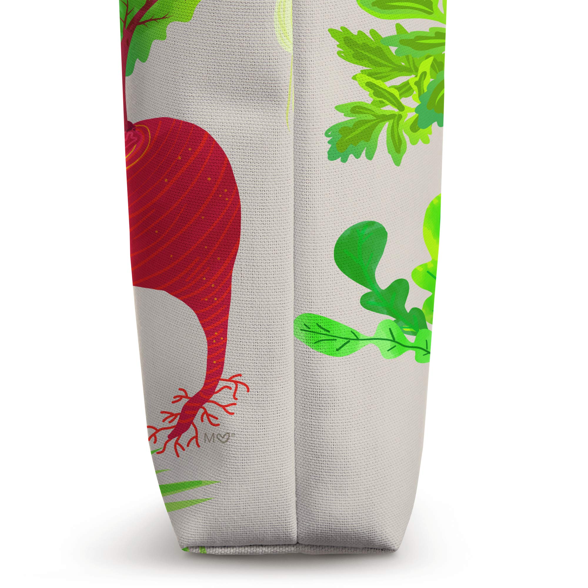 Playful Veggies Tote Bag - Cute Vegetable Print Reusable Grocery Shopping Bag - Perfect for Farmers Market, Grocery Runs & Eco-Friendly Lifestyle