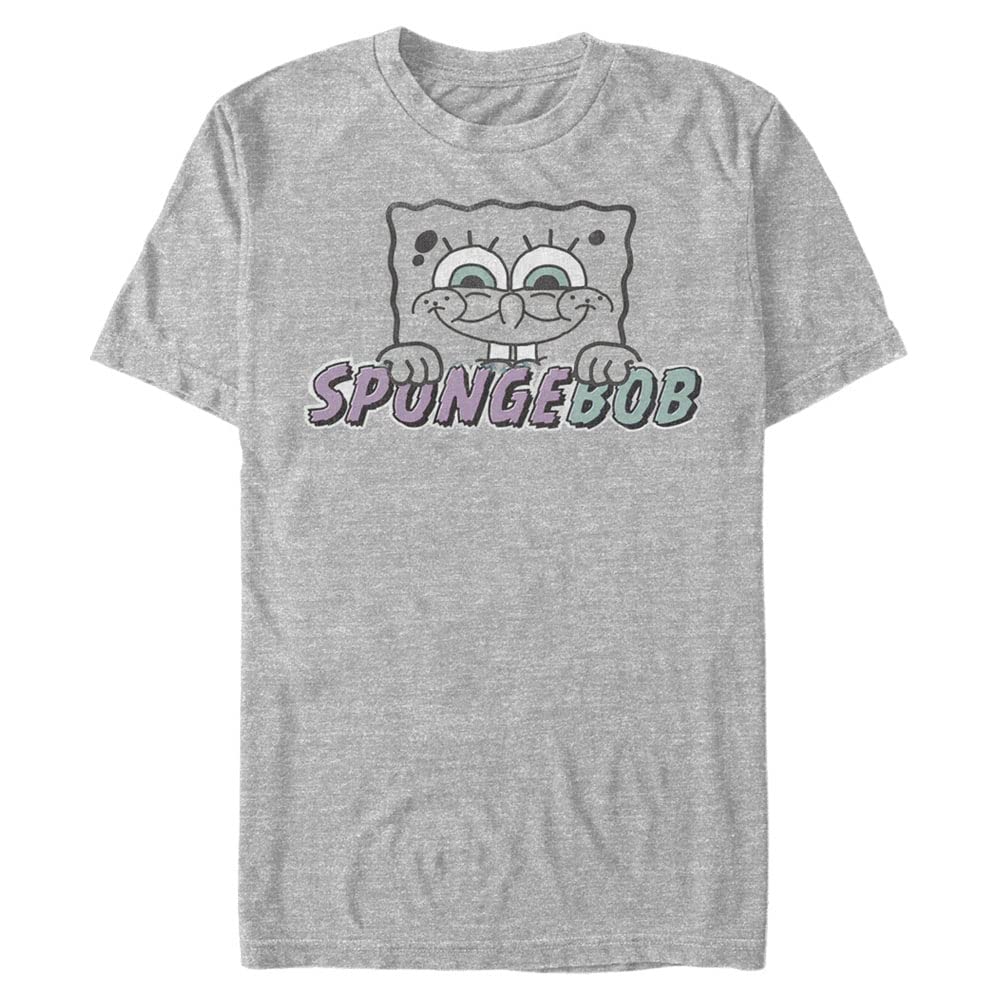 SpongeBob SquarePants Oversized T-Shirt for Men - Big & Tall Nickelodeon Short Sleeve Tee | Casual Wear, Cosplay, Gift for Fans