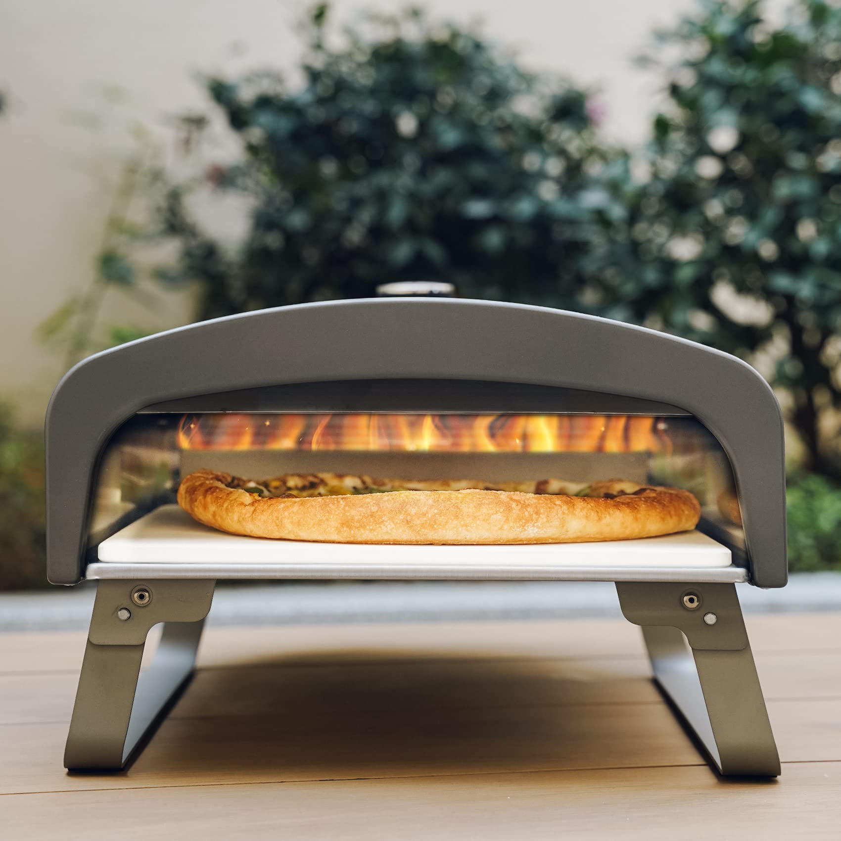 Portable Gas Pizza Oven for Outdoor Cooking - 13x13 Inch Pizza Stone Included | Backyard Pizza Maker for Parties, Camping & Picnics | Perfect Outdoor Kitchen Accessory & Gift Idea (Model PS100)