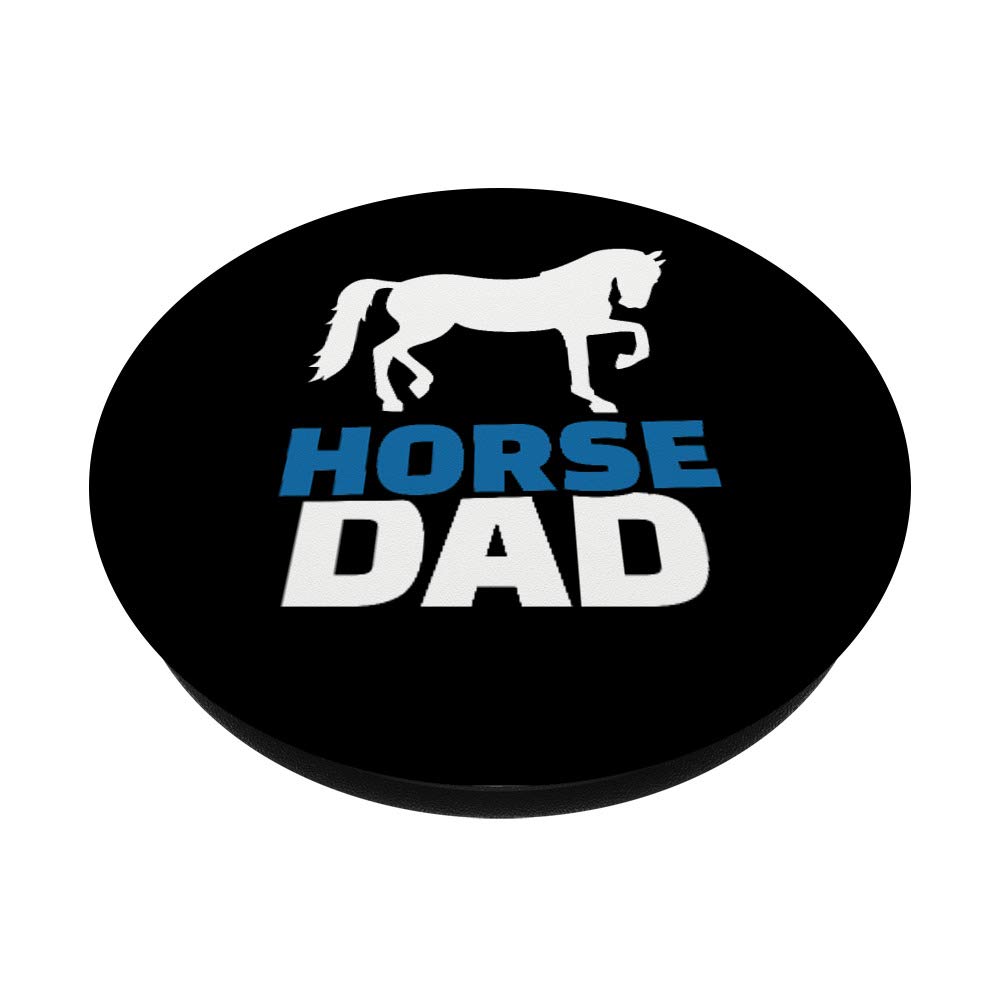 Horse Dad PopSockets PopGrip - Interchangeable Phone Grip & Stand for iPhone, Samsung, Tablets - Perfect for Selfies, Video Calls, and Secure Phone Handling