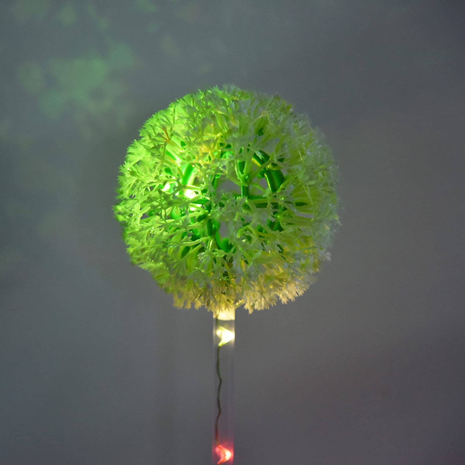 2 Pack Solar LED Dandelion Lights - 6 LED Waterproof Outdoor Garden Decor for Walkway, Pathway, Backyard, Balcony, Patio | Perfect for Christmas, Yard & Lawn Decoration (Cream White)