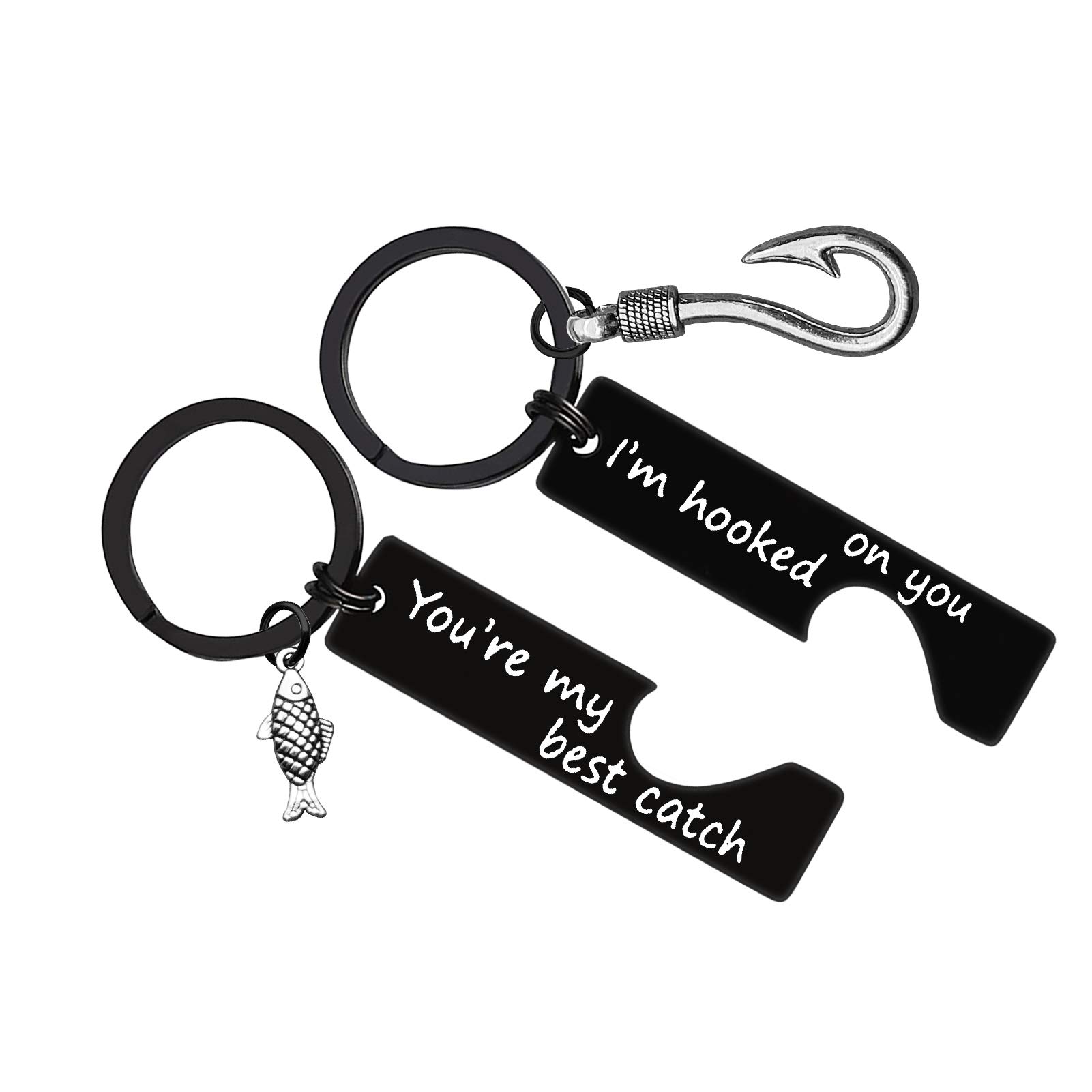 Romantic Couple Keychain Set - Personalized Gifts for Him and Her - Christmas, Birthday, Anniversary & Valentine's Day Presents - Perfect for Couples, LDR Relationships & Special Occasions