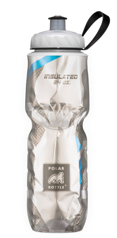 Polar Bottle Carbon 24oz (710mL) Insulated Water Bottle - BPA Free, Leak Proof, Durable Cycling & Sports Bottle for Gym, Hiking, Running & Outdoor Activities