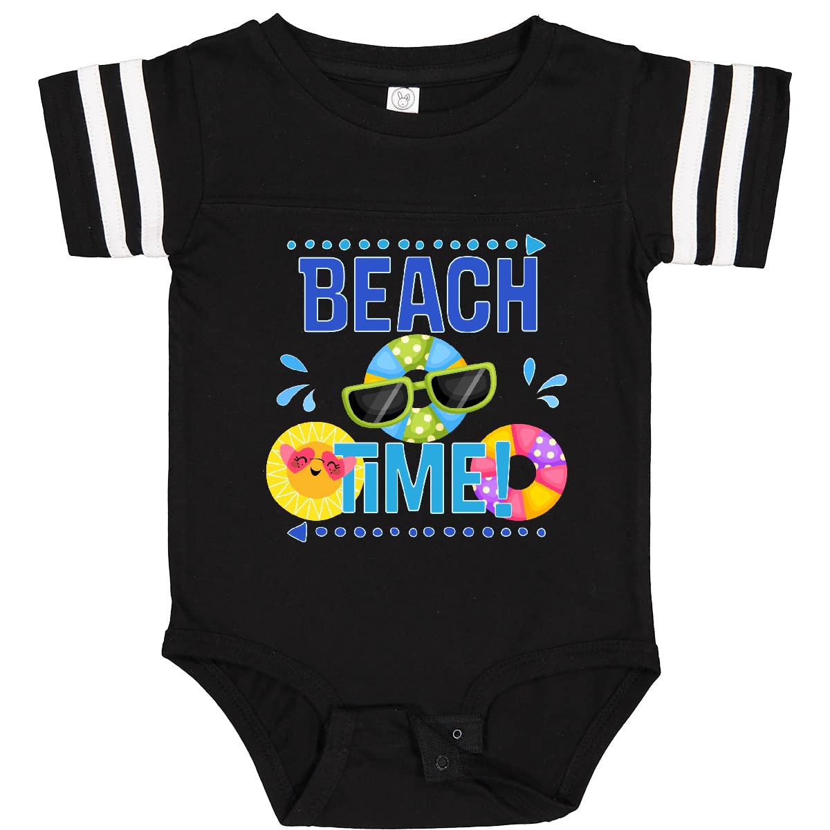 Inktastic Beach Time Summer Vacation Trip Baby Bodysuit - Cute Infant Onesie for Boys & Girls - Perfect for Beach Outings, Family Vacations & Summer Photoshoots